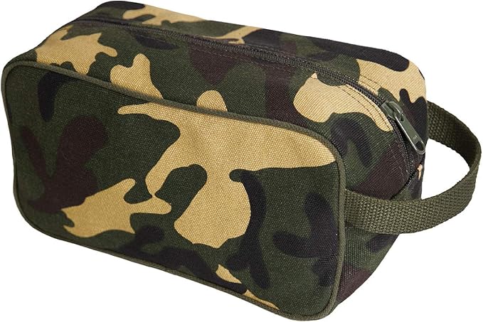 Rothco Heavyweight Canvas Travel Dopp Kit - Shave and Shower Toiletry Organizer