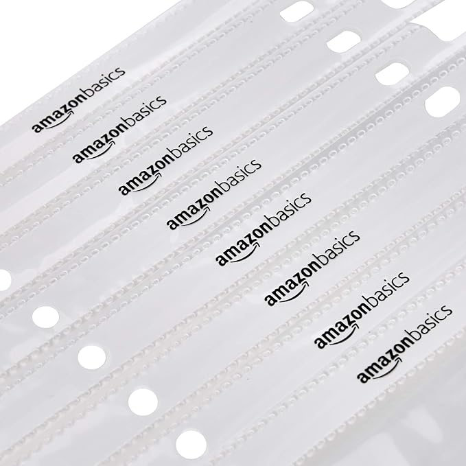 Amazon Basics Heavy Duty Sheet Protectors for 3 Ring Binder, Top Loading, Clear Plastic, 8.5 x 11 inch, 500-Pack