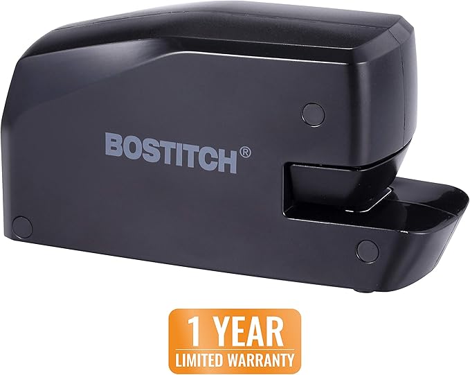 Bostitch Office Portable Electric Stapler, 20 Sheets, AC or Battery Powered, Black (MDS20-BLK)