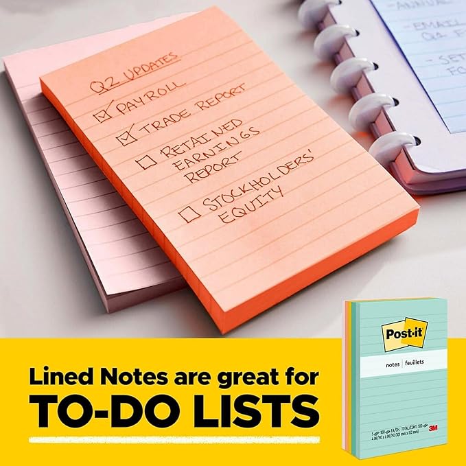 Post-it Notes, 1 3/8-inch x 1 7/8-inch, Canary Collection, 100 Sheet/Pad, 24 Pads/Pack (65324VADB)