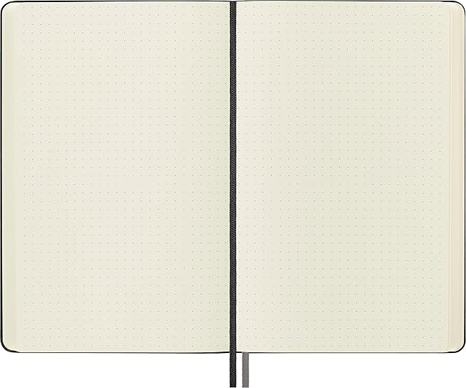 Moleskine Classic Expanded Notebook, Hard Cover, Large (5" x 8.25") Dotted, Black, 400 Pages