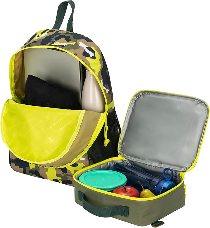 Champion Munch Backpack Lunch Kit Combo Olive One Size