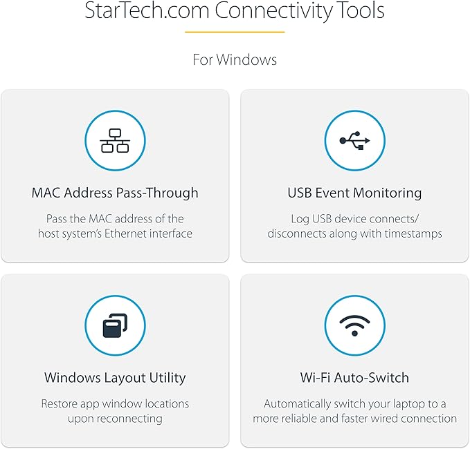 StarTech.com USB-C Docking Station for MacBook Pro M1 M2 M3 M4 and Windows, 4K 60Hz HDMI Video, HDR10, USB 10Gbps Hub, 100W Laptop Charging, GbE, SD - TAA