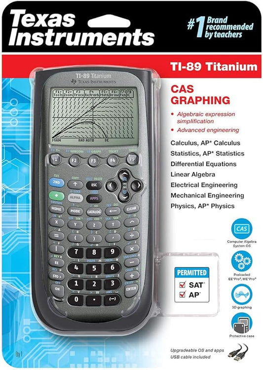 Texas Instruments TI-89 Titanium Graphing Calculator (packaging may differ) (Renewed)