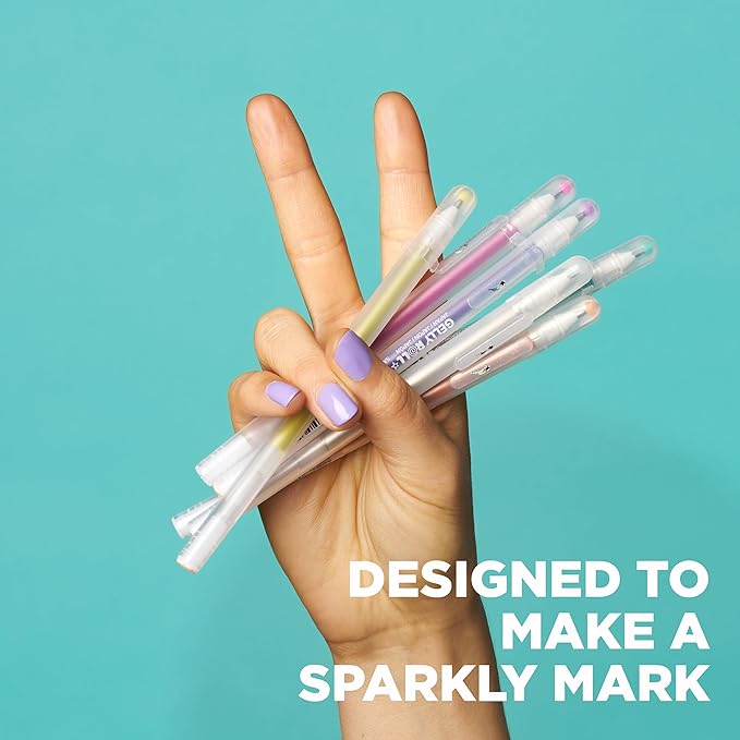 SAKURA 37904 6-Piece Gelly Roll Assorted Colors Stardust Meteor Pen Set