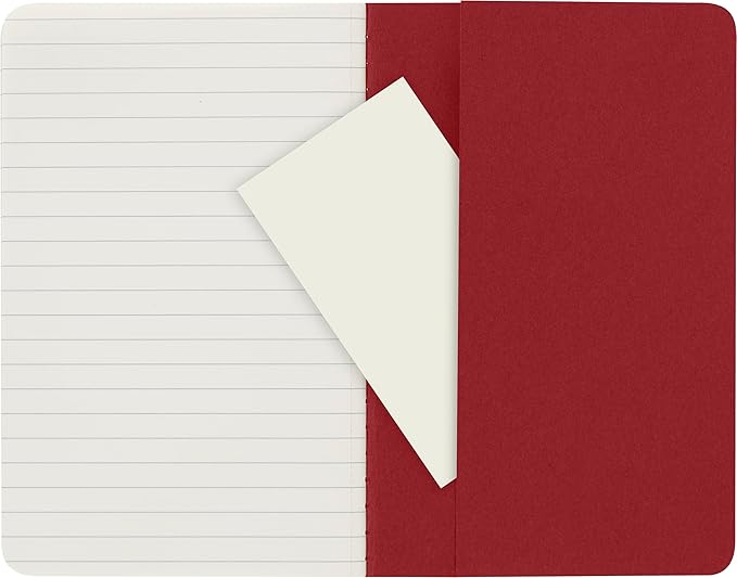 Moleskine Cahier Journal, Soft Cover, Large (3.5" x 5.5") Ruled/Lined, Black, 80 Pages (Set of 3)