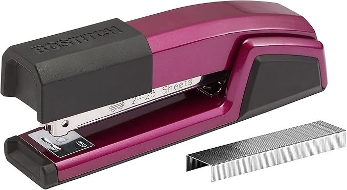 Bostitch Office Epic Metal 3 in 1 Stapler, 25 Sheet Capacity, Includes 210 Staples in Staple Storage Compartment & Integrated Remover,