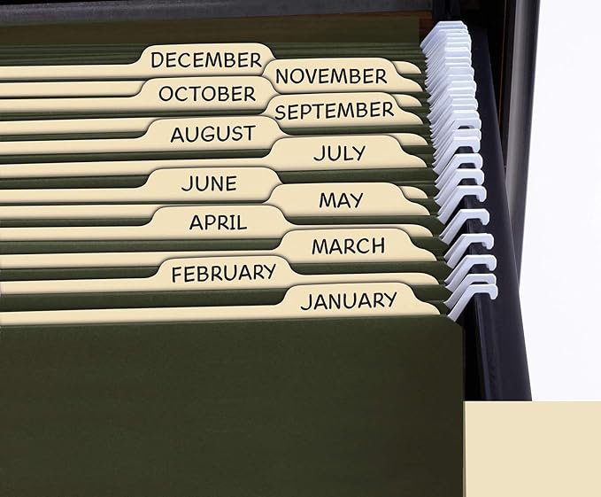 Find It Hanging File Folders for Filing Cabinet Storage - Pack of 9, Letter-Sized File Folder Set for Documents and Valuables - Filing Products for Organization, Back to School Supplies, Green
