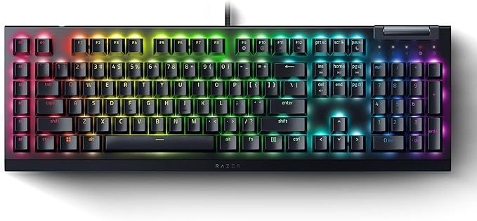 Razer BlackWidow V4 X Mechanical Gaming Keyboard: Green Switches Tactile & Clicky - 6 Macro Keys - Chroma RGB - Doubleshot ABS Keycaps - Roller & Media Keys - Snap Tap