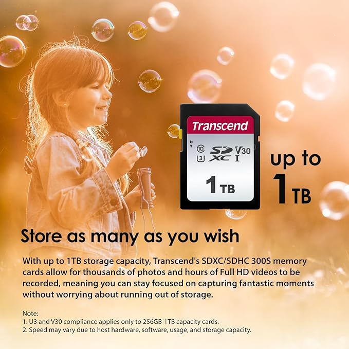 Transcend 16GB SDXC/SDHC 300S Memory Card TS16GSDC300S