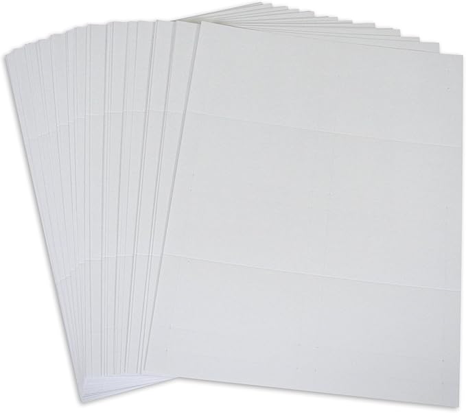 C-Line Small Name Tent Cards, White, Scored, 2 x 3.5-Inches Folded, 160-Count (87527)