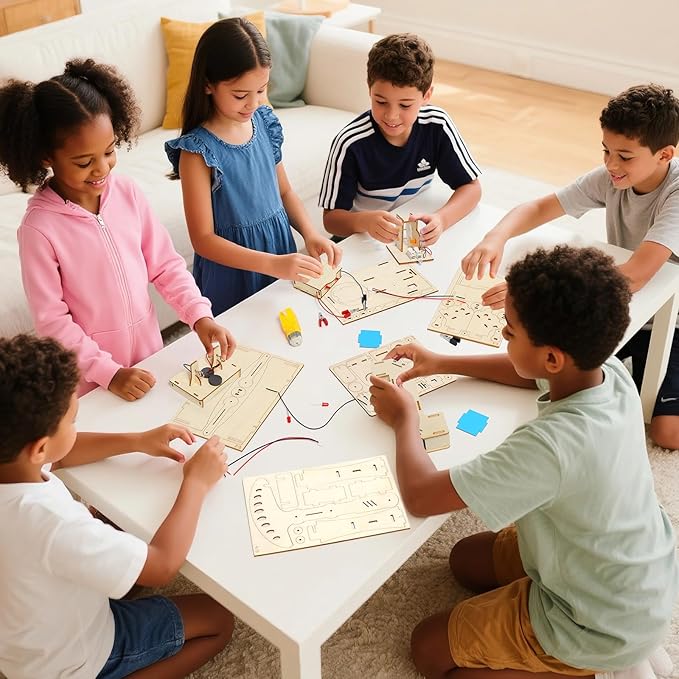 STEM Science Kits for Kids Ages 8-12, Wood Arts and Craft Kits for Boys 6-8, Wooden 3D Puzzles, STEM Toys for Boys Girls Age 8-12 5-7 8 10 12 13 14 Gift Idea.