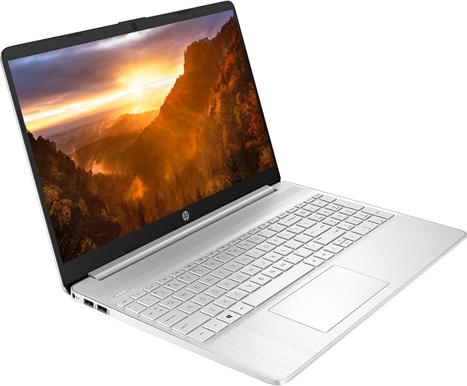 HP 15 Notebook Laptop, 15.6" Full HD Display, Intel Core i5-1135G7 Processor, 32GB DDR4 RAM, 512GB PCIe SSD, USB Type-C, Webcam, Wi-Fi, Windows 11 Home, Silver
