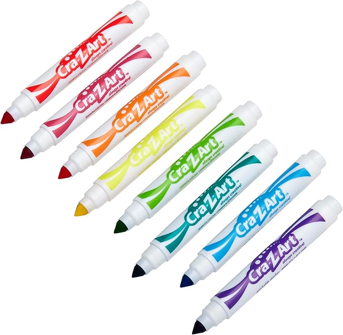 Cra-Z-Art Bold Washable Broadline Markers, 8 Counts