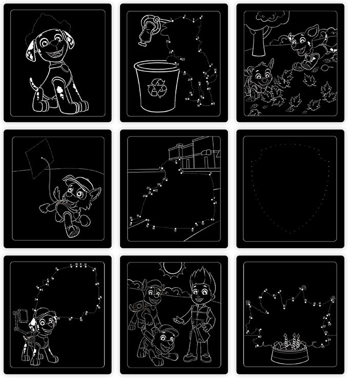 Melissa & Doug PAW Patrol Scratch Art 3-Pack – Chase, Skye, Marshall Color Reveal Travel Activity Pads