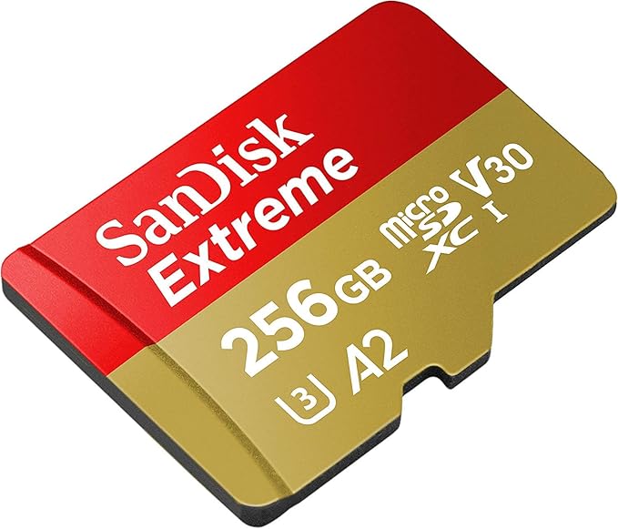 SanDisk Extreme V30 A2 (2 Pack) 256GB MicroSD Card for DJI Mavic Mini 2, Mavic Mini, Mavic Air 2 Drone - C10 U3 A2 (SDSQXA1-256G-GN6MN) Bundle with 1 Everything But Stromboli Micro Memory Card Reader