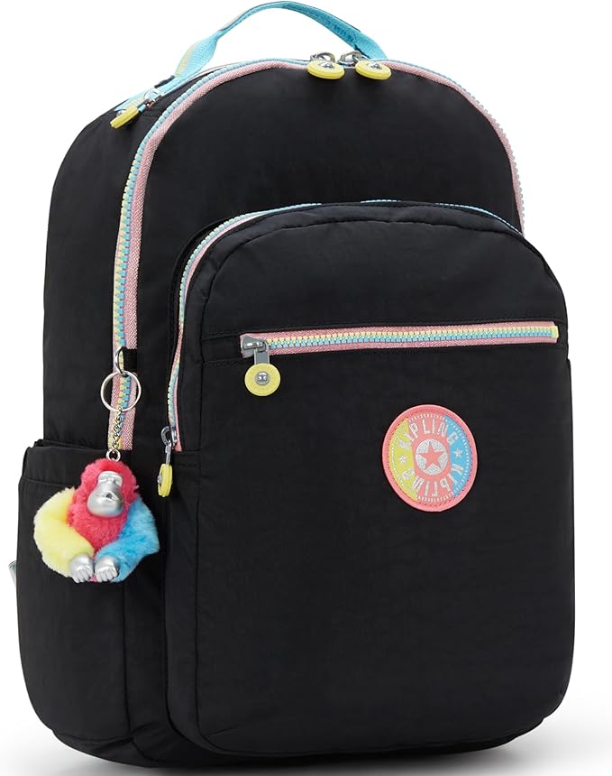 Kipling Women's Seoul Fc 15" Laptop Backpack, Durable, Roomy with Padded Shoulder Straps, Built-In Protective Sleeve