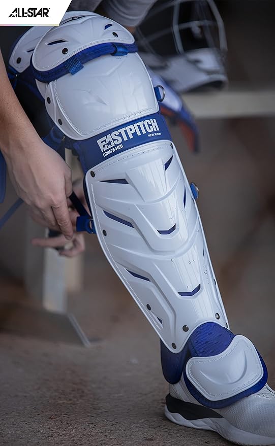All-Star Catcher’s Gear Kit – Includes Helmet, Chest Protector & Leg Guards – Lightweight, Durable Baseball Protective Set, Meets NOCSAE