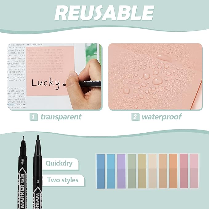 Jutom 38 Pcs Bible Journaling Study Kit for Women, Book Annotation Supplies with Highlighters Pens, Tabs, Sticky Notes, Markers for Christian Office Bible Study Supplies(Delicate Color,Square)
