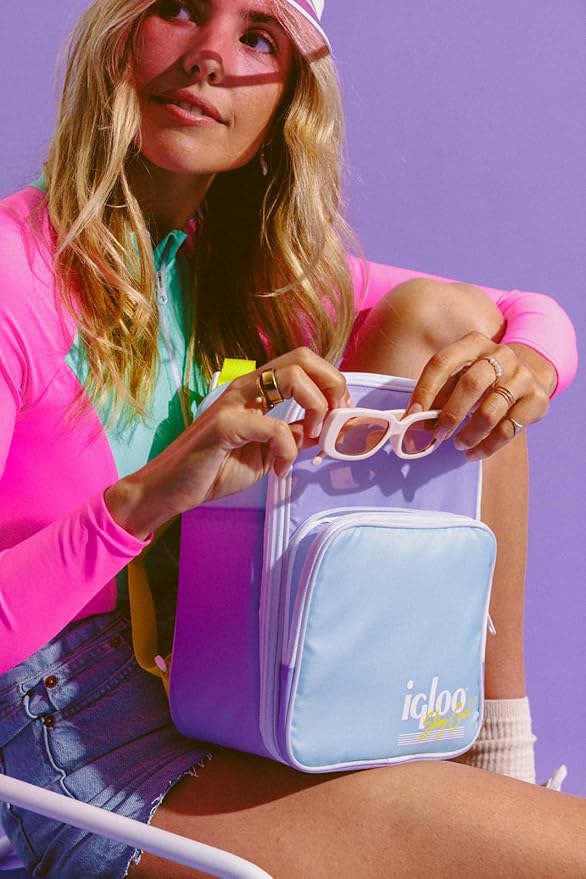 Igloo Lilac Breeze CONVERTIBLE RETRO BACKPACK