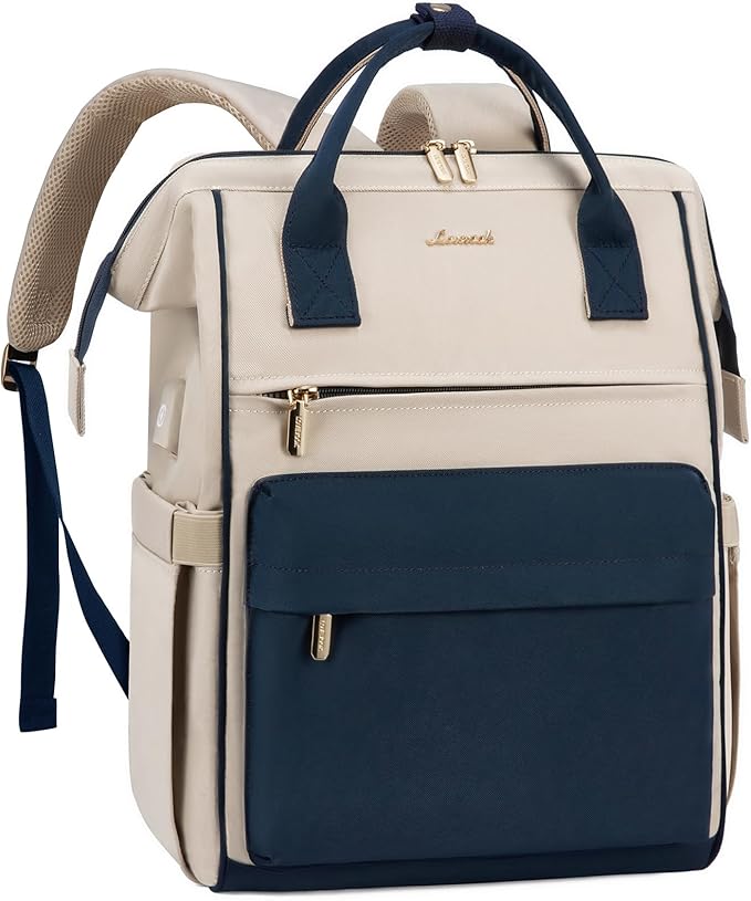LOVEVOOK Laptop Backpack for Women,17 Inch Work Teacher Nurse Bag,Business Computer Backpack Purse with USB Port,Stylish Casual Daypack for Travel