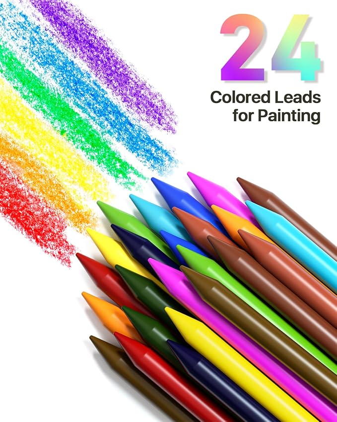 Mechanical Pencil Set with Case 37 Count, Drawing Pencils 0.3, 0.5, 0.7, 0.9MM & 2PCS 2MM Sketching Pencils with 492PCS Lead Refills (6B 4B 2B HB 2H 4H Color) for Artist Drafting Drawing