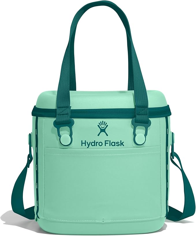 Hydro Flask Carryout Cooler - Insulated Portable Soft Cooler - 10 L Capacity in Mermaid Green