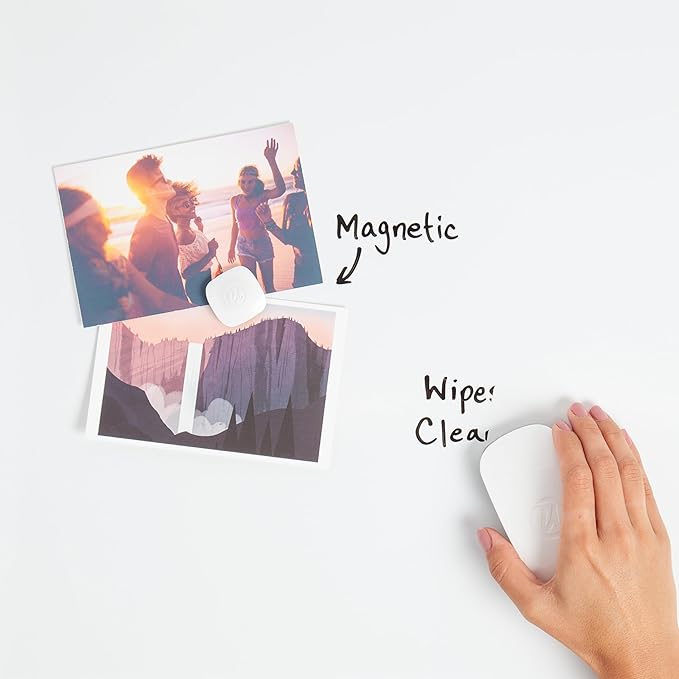 U Brands Magnetic Dry Erase Board White Board, 36" x 24", Silver Aluminum Frame, Includes Marker