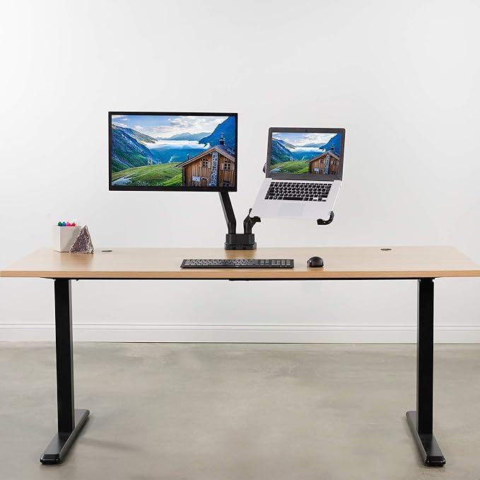 VIVO Adjustable 11 to 17 inch Laptop Holder Only for VESA Compatible Monitor Arms, Notebook Adapter for VESA Monitor Mounts up to 100x100mm Stand-LAP4