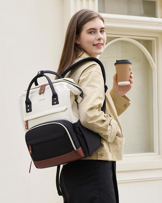 LOVEVOOK Laptop Backpack for Women, 15.6 Inch Work Business Backpacks Purse With Large Capacity