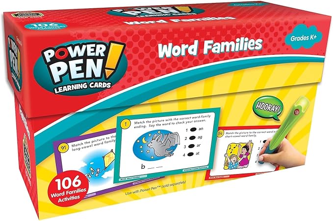 Teacher Created Resources Power Pen Learning Cards: Word Families (TCR6105)