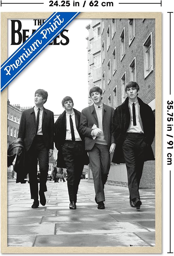 Trends International The Beatles - In London Wall Poster, 34L x 22.4W, Blonde Framed Version