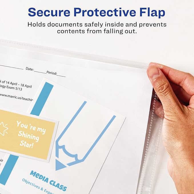 Avery Diamond Clear Top Sheet Protectors, Super Heavyweight Page Protectors for 3 Ring Binder, Clear Binder Sheet, 25 Count (86009) (Pack of 24)