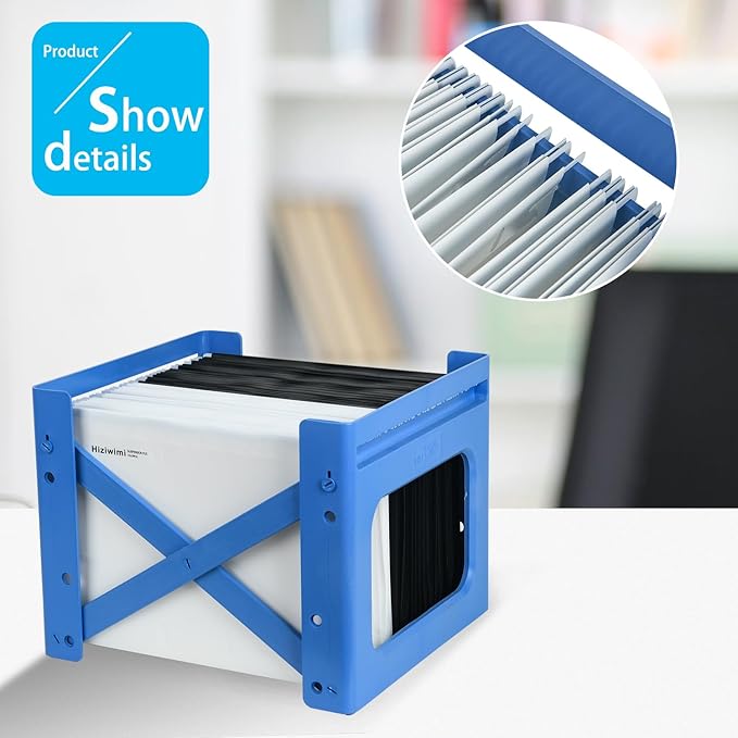 30 Pcs White Letter Size Office Filing Cabinet Suspension Files with Tabs and Inserts, 32.5cm Metal Slide Rail, Polypropylene Material