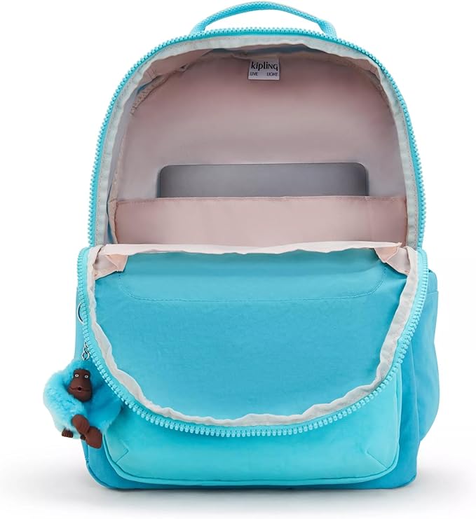 Kipling Women's Seoul 15" Laptop Backpack, Durable, Roomy with Padded Shoulder Straps, Built-In Protective Sleeve