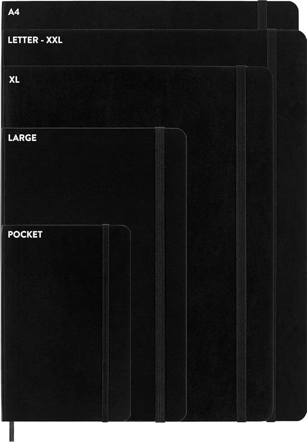 Moleskine Classic Notebook, Soft Cover, Large (5" x 8.25") Plain/Blank, Sapphire Blue, 192 pages