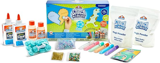 Elmer’s Stretch 'N Create Dough Kit, 3 Ways to Play, Personalization Kit, 16 Piece Kit - Kids Activity, Creative Fun, Arts & Crafts