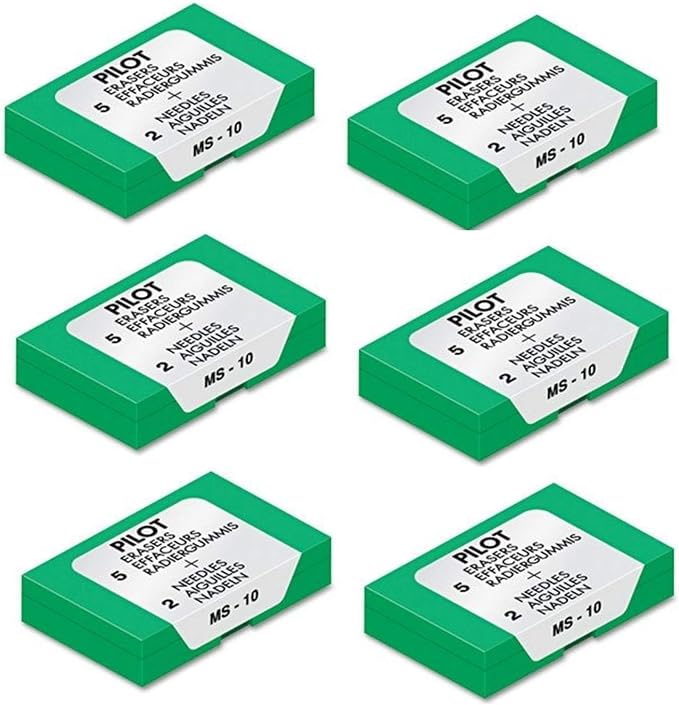 Pilot (70001) MS-10 Eraser Refill, Sold as Six Packs of Five: Total of 30 Each