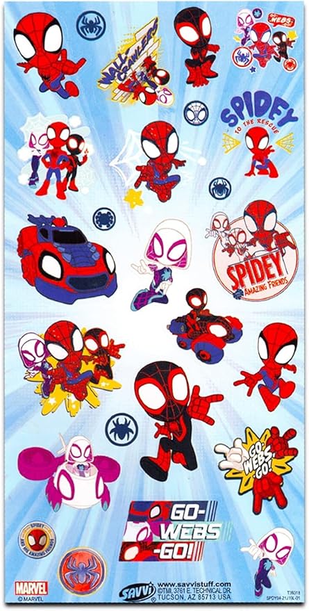Marvel Spidey and His Amazing Friends Backpack with Lunch Box - Bundle with 16” Spidey Backpack, Lunch Box, Water Bottle, Stickers, More | Spidey and Friends School Bag for Kids