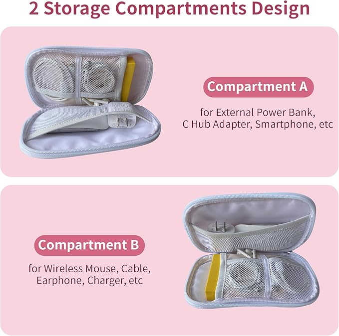 Electronics Organizer Travel Case, Cable Organizer Travel Essentials Tech Pouch,Suitable for Charger, Cable, Phone，Flash Drive,Maple leaf