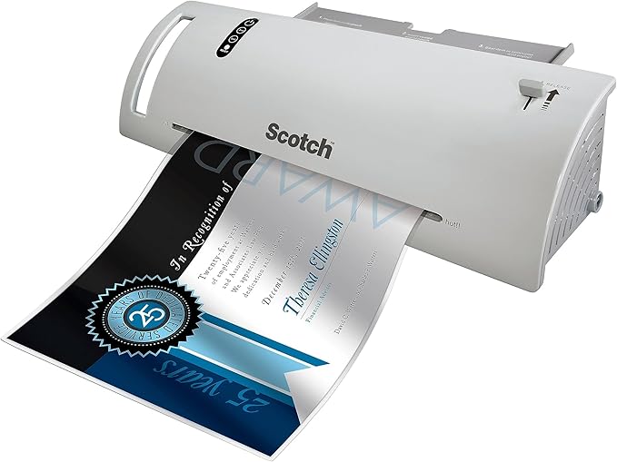 Scotch Thermal Laminating Pouches, 50 Count, Clear, 3 mil., Laminate Homemade Ornaments, Christmas Banners and Gift Tags, Ideal Holiday Supplies, Fits Letter Sized (8.9 in. × 11.4 in.) Paper