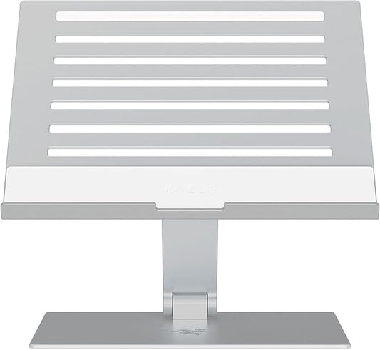 Razer Mercury Adjustable Laptop Stand - Ergonomic Height-Adjustable Laptop Stand for Laptops up to 18 Inches (Height and Tilt Adjustable, Robust Aluminium, Ventilated Design)