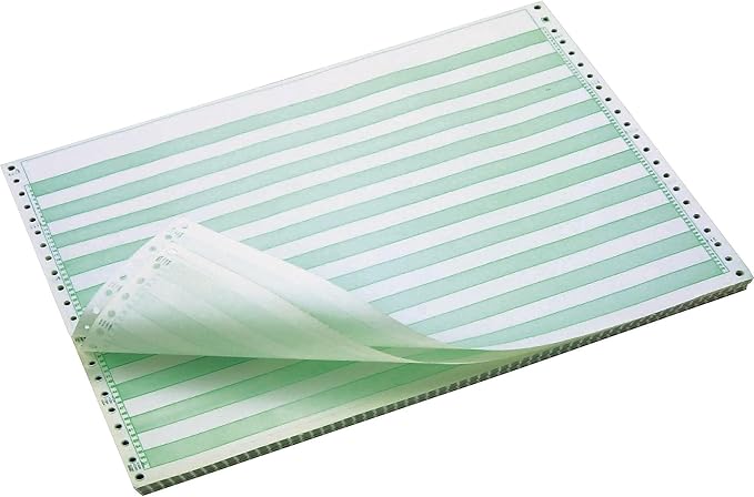 Staples Green Bar Computer Paper, 14 7/8" x 11", 20lb, 2,700/Box, For Office, School & Home