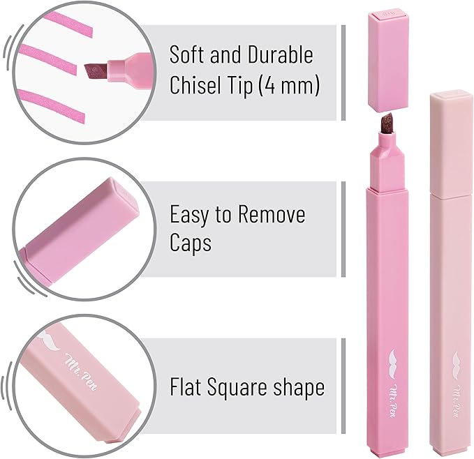 Mr. Pen Aesthetic Highlighters - 16 pcs, Chisel Tip, Assorted Pastel Colors, No Bleed Bible & General Use Highlighters, Perfect for Christmas Gifts & Bible Marking