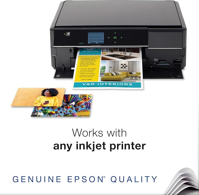 Epson S041069L Matte Presentation Paper, 27 lbs., Matte, 13 x 19 (Pack of 100 Sheets)