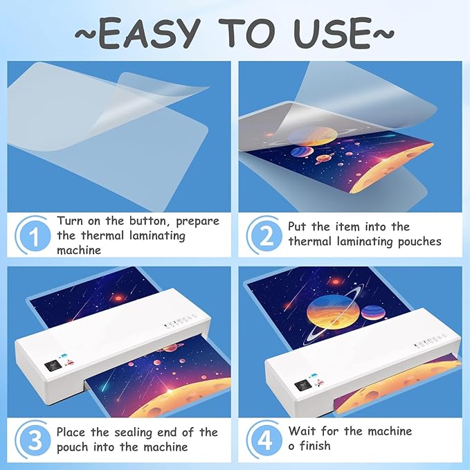 Clear Thermal Laminating Pouches 3mil Letter Size Plastic Laminator Sheets 9 x 11.5 Inch (1000 Pack)