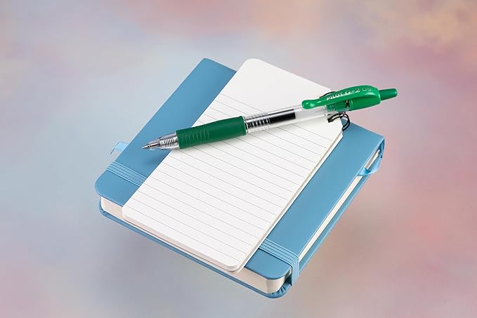 Pilot, G2 Premium Gel Roller Pens, Extra Fine Point 0.5 mm, Pack of 12, Green