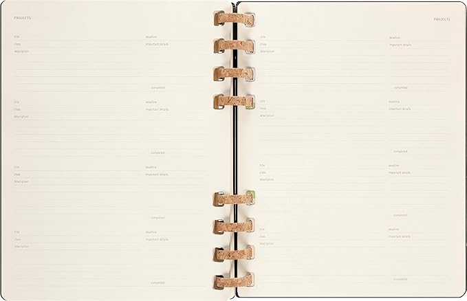 Moleskine 2024 Spiral Academic Planner, 12M, Extra Large, Black, Hard Cover (7.5 x 10)