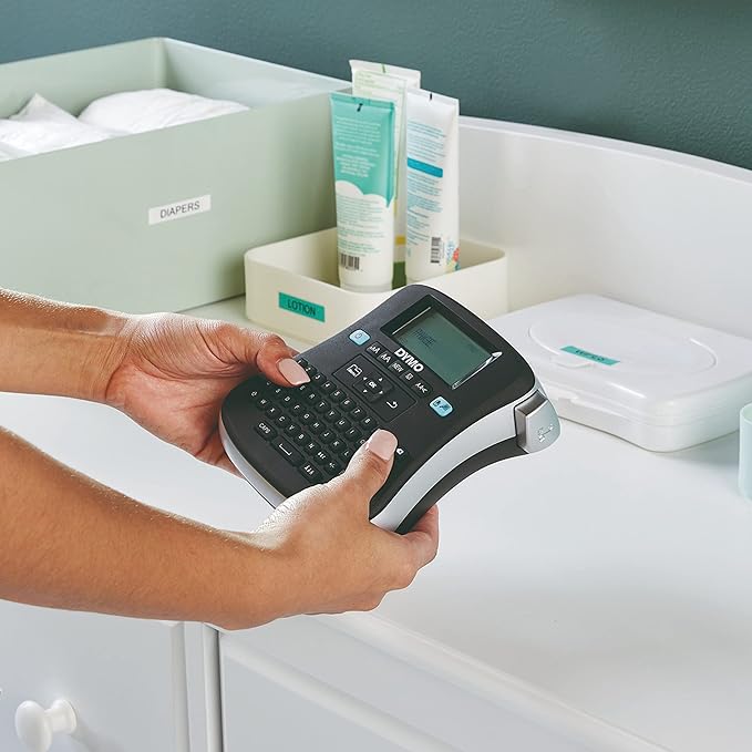 DYMO Label Maker 210D Label Maker, 2 Lines, 6 1/10w x 6 1/2d x 2 1/2h, 3" (1738976)