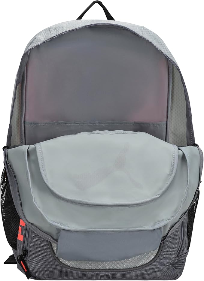 PUMA Evercat Contender Backpack, Grey/Coral